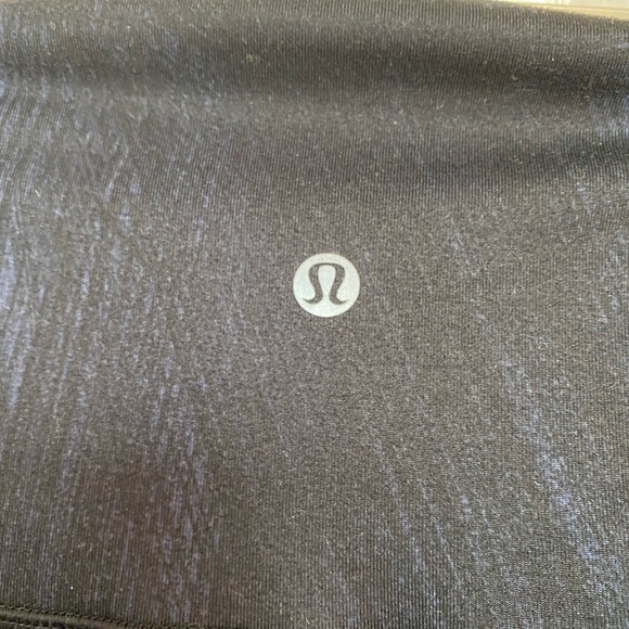 Lululemon Leggings 6 Black Blue Mid Rise 32 Inseam - Picture 7 of 9